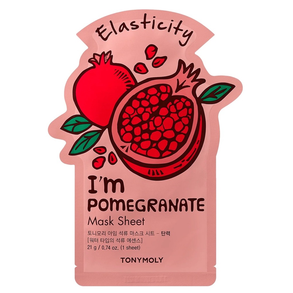 BNWOT! 2PCS! TONYMOLY, Elasticity, I’m POMEGRANATE, Mask Sheet Bundle 😻❤️💖